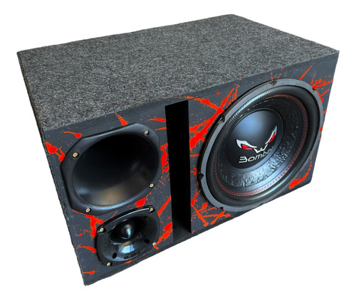 Caixa Trio Bomber Completa Bicho Papão Subwoofer 12 Pol 800w