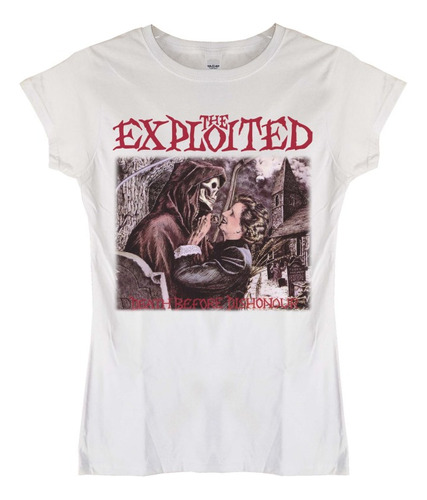 Polera Mujer The Exploited Death Before Dishonour Punk Abomi