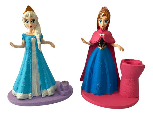 Frozen Elsa Y Ana Princesas Frozen Ii Vela Pastel Adorno