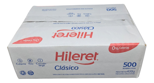 Edulcorante Hileret Clasico 500 Sobres