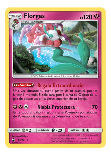 Cartas Pokemon Florges 86/131 Reverse Español Fli (Usado)