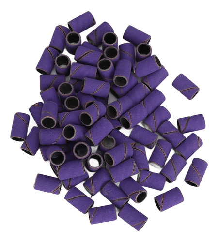 Bandas Lijadoras Moradas, 2 Paquetes Para Taladros De Uñas D