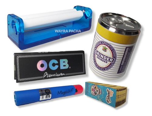 Kit Armador / Picador / Papel Ocb / Filtro / Encendedor 