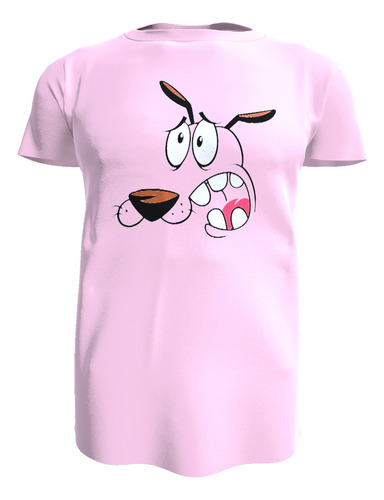 Polera Diseño Coraje El Perro Cobarde 100% Algodon Unisex