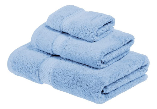 Juego De 3 Toallas Color Azul Claro Madison Ts