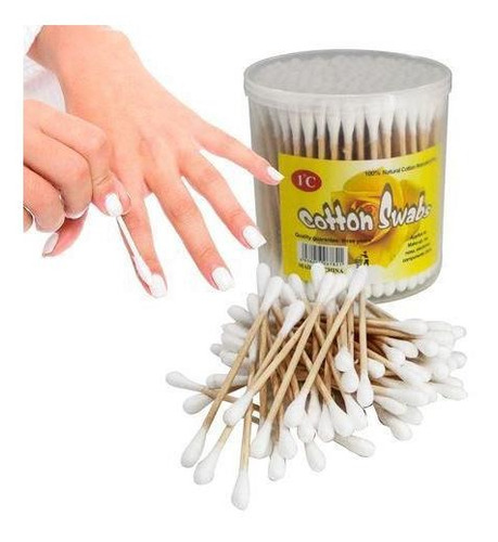 Pack 4x: Hisopos Cotonetes X 200 Unidades Palito En Madera