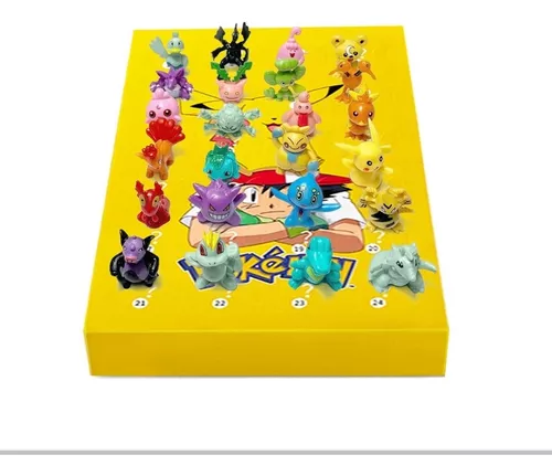 Compre Pokemon natal advento calendário caixa figura de ação