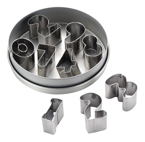 Cortadores De Numeros  Set (9 Piezas) Marca Cake Boss