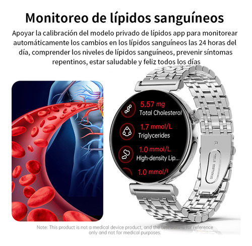 Reloj Inteligente Mujer Ecg Llamada Asistente De Voz 2024