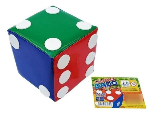 Dado Em Espuma Cubo Grande Brinquedo Alta Qualidade 16x16 Cm