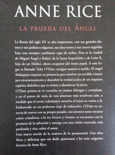 La Prueba Del Ángel Anne Rice A99 (Usado)
