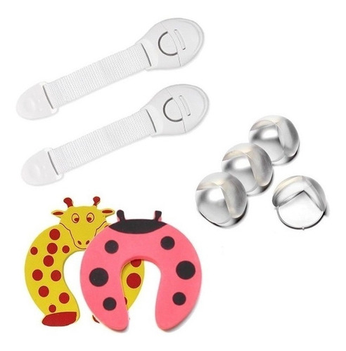 Kit De Segurança Com Protetores Quina Porta E Gaveta 6t2q4p