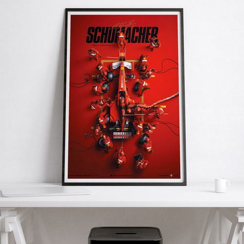 Vinilo Decorativo 40x60cm Poster Michael Schumacher 05