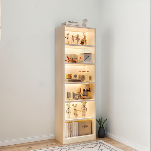 Estantería Mueble Oficina 180cm 6 Niveles Librero Blanco