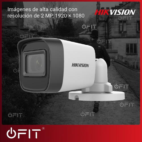 Imagen 7 de 10 de Cámara Bullet Hikvision 2mpx 1080p Exir 2.8mm