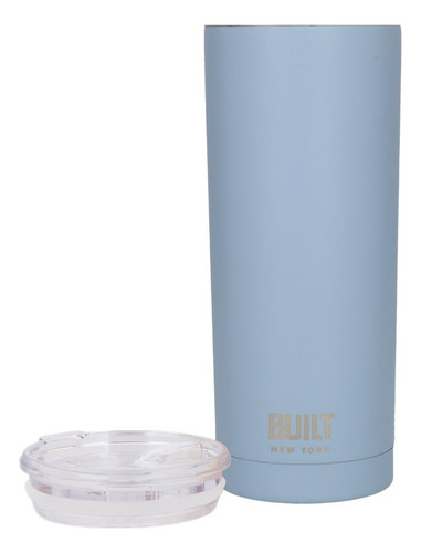 Vaso Térmico Built Ny 591 Ml Acero Inoxidable Cafe Agua 24hs Color Arctic Blue Liso