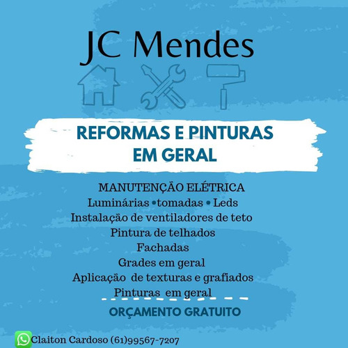 Imagem 1 de 1 de Reformas, Eletrecista E Pintor.