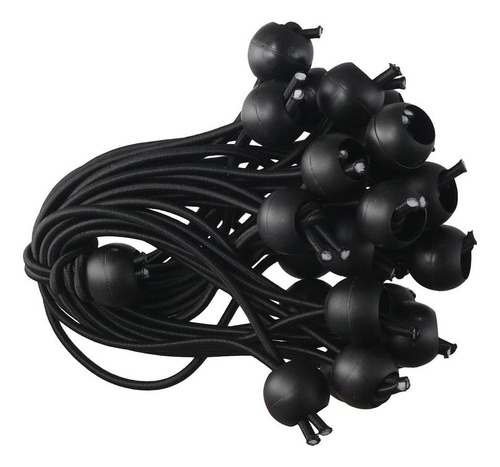 Sshhui 25pcs Ballas Black Bungee Multifuncionales Oxford De