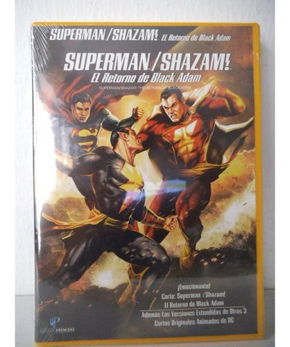 Superman Shazam El Retorno De Black Adam Dvd 