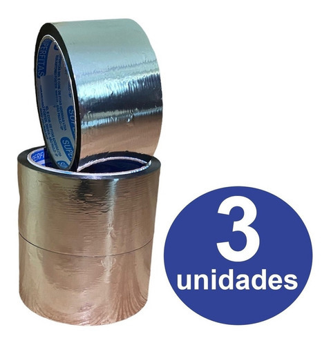 Fita Metalizada/aluminizada Para Hidroponia/ac (3 Rolos)