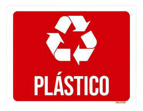 Kit de 10 letreros de reciclaje de plástico