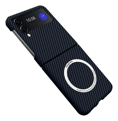 Funda Magnética De Fibra De Carbono Para Samsung Z Flip 4