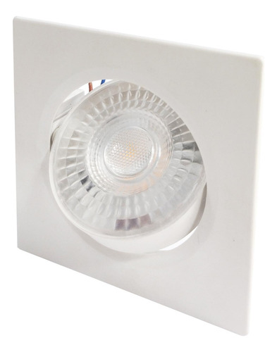 Spot Led 9w 3000k Branco Quente Quadrado Direcionavel Galaxy