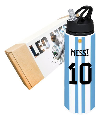 Botella Leo Messi Argentina 750ml - Acero Inoxidable 
