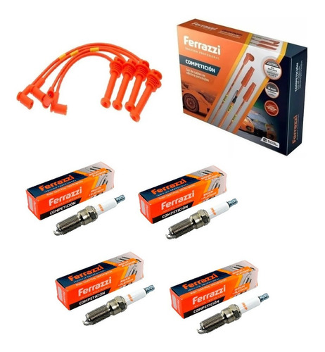 Kit Cables + Bujias Competicion Ford Focus Kinetic 1.6 16v