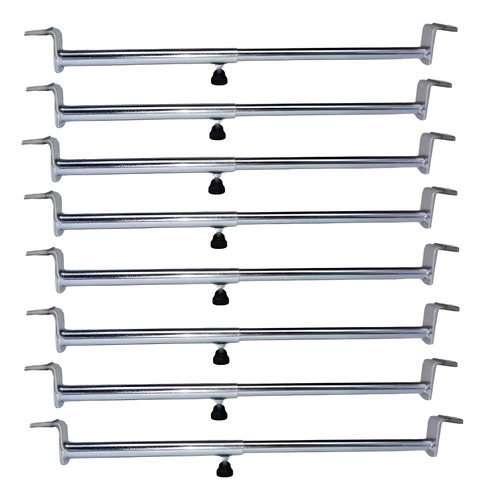 Suporte Tendal Freezer 3pçs E 12 Ganchos S1c Estanhado