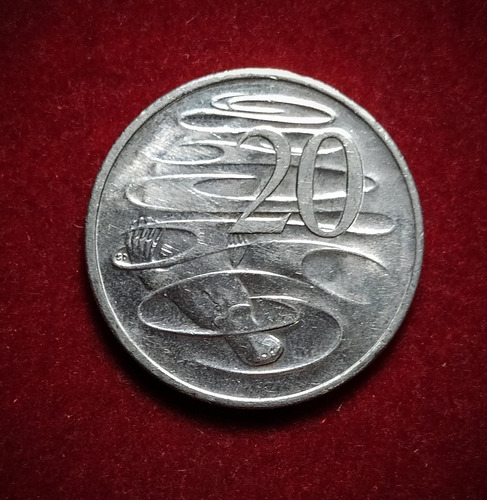 Moneda 20 Centavos Australia 2008 Km 403 Elizabeth 2 (Usado)