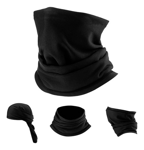 Pack 2 Bandanas Cuello Invierno Polainas Tubular Polar Frio