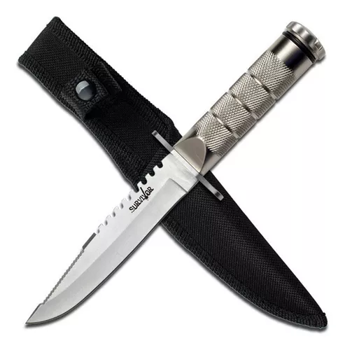 Cuchillo Supervivencia 21cm Campismo Scout Survivor Hk-690s Color