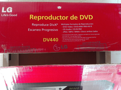 Reproductos Dvd LG Dv 440 - Con Caja Ctrl Remoto-usado- Leer