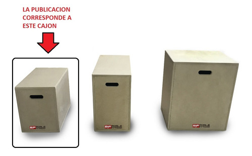 Imagen 6 de 10 de Kit Cajon De Salto Reforzado 30x40x50 + Banda Elastica Larga