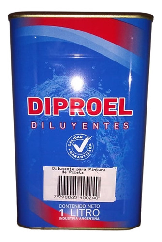 Diluyente De Pintura De Piletas 4 Lts  Sibaco