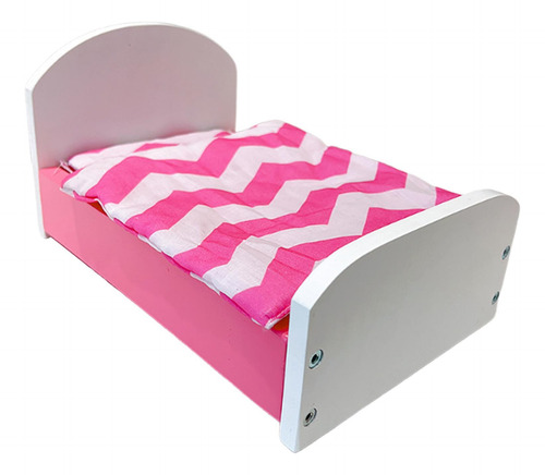 Dollhouse En Miniatura Con Juego De Ropa De Cama Mini Rosa