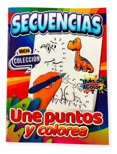 Libro Cartilla Para Colorear Secuencias Une Puntos Y Colorea