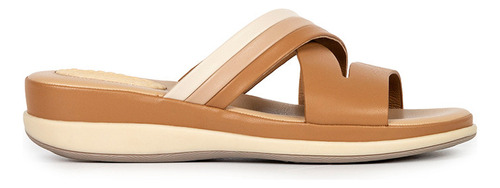 Sandalias Casuales Bata Comfit Sabry Camel Mujer