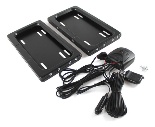 Juego De 2 Fundas Ocultas Para Marco De Matrícula Shutter Re