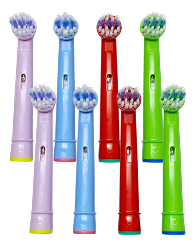 Kit 8 Refil Compatível Escova Elétrica Oral B Braun Infati