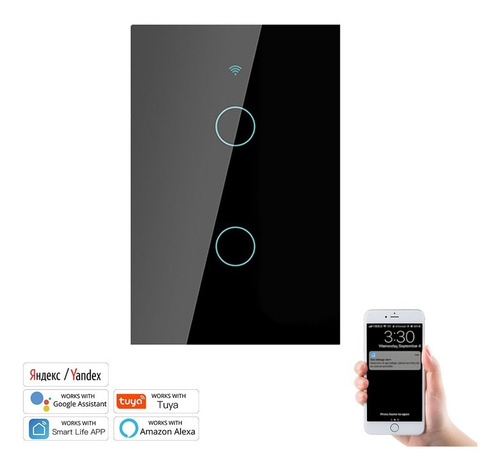 Imagen 2 de 3 de Interruptor De Pared Con Wifi