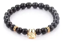 Comprar Pulseras Hombre Mujer Piedra Onix Brilloso Stormtrooper