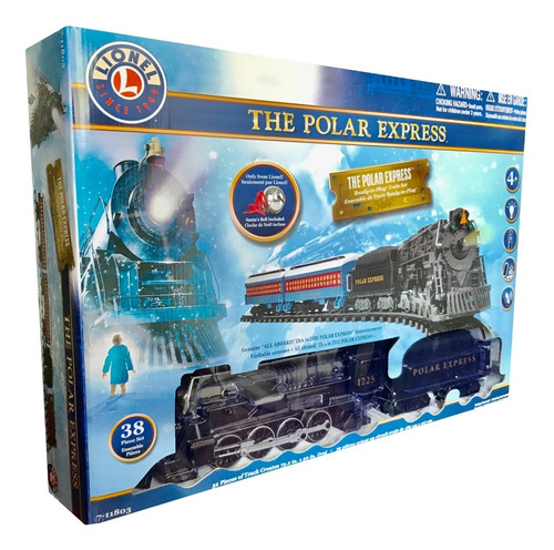 Tren Electrico Expreso Polar Listo Para Jugar Navidad Color Azul