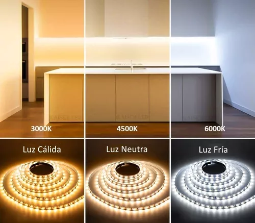 Tira Luces Led Sensor De Movimiento 1M Bajo Alacena Pilas Blanco Calido