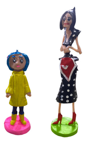Coroline Figuras Set 8 Pzs Beldam, Gato, Wybie, Caroline Yn (Usado)