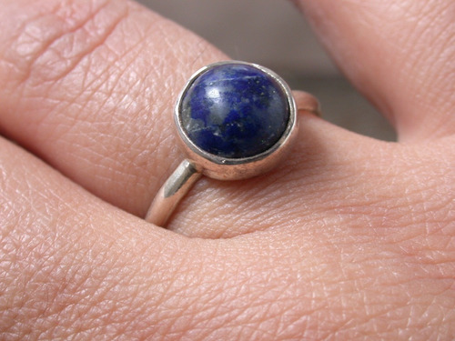 Luli Anillo Plata 925 Lapis Lazuli Piedra Legitima Oferta 