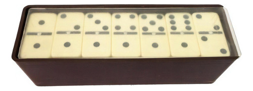 Juego De Domino En Estuche 28 Fichas De Urea Fichas 1cm 2177