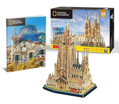 Puzzle 3d La Sagrada Familia Cubicfun Barcelona Rompecabeza