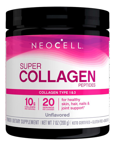 Neocell Super Colageno En Polvo, 7 Onzas, No Gmo, Alimentado